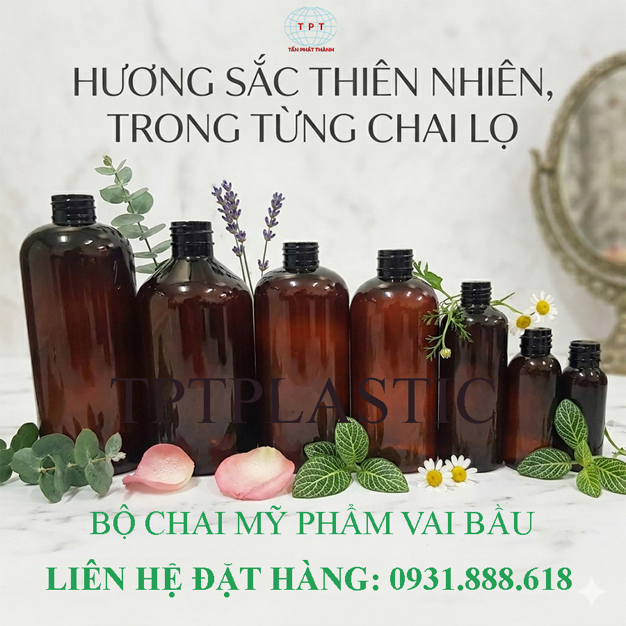 SET CHAI NHỰA MỸ PHẨM VAI BẦU