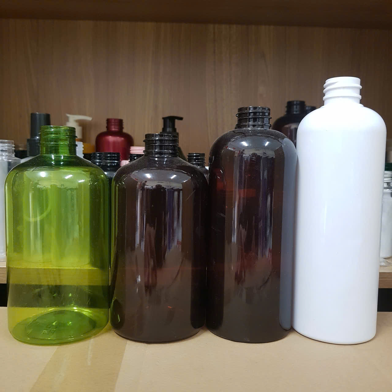Chai bầu lùn/trung/cao 500ml